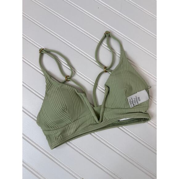 NWT L Space Bathing Suit Top - Siren V-Neck Ribbed & Jess Swim Surf Bundle Sz XS - Picture 3 of 7